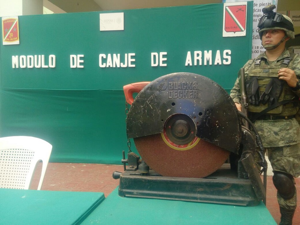 Sedena inicia campaña de canje de armas en Coatzacoalcos