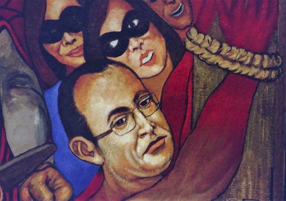 Imagen que recuerda a Duarte representa corrupción en mural de CdMx
