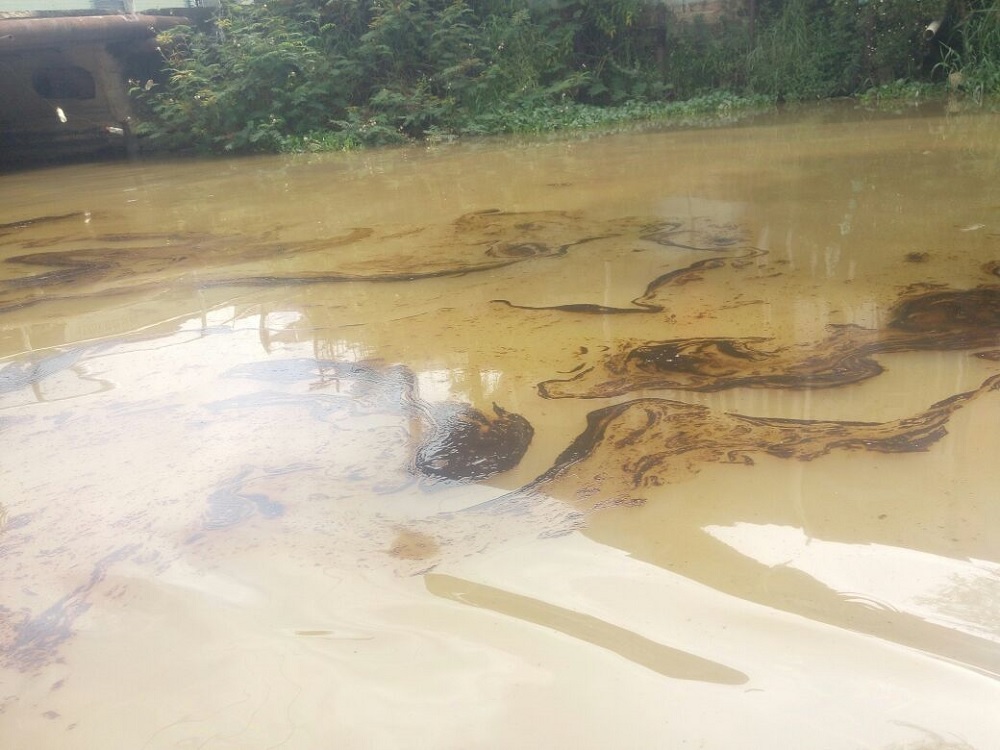 Muy contaminado arroyo Control por derrame de crudo; urge la atención de Pemex