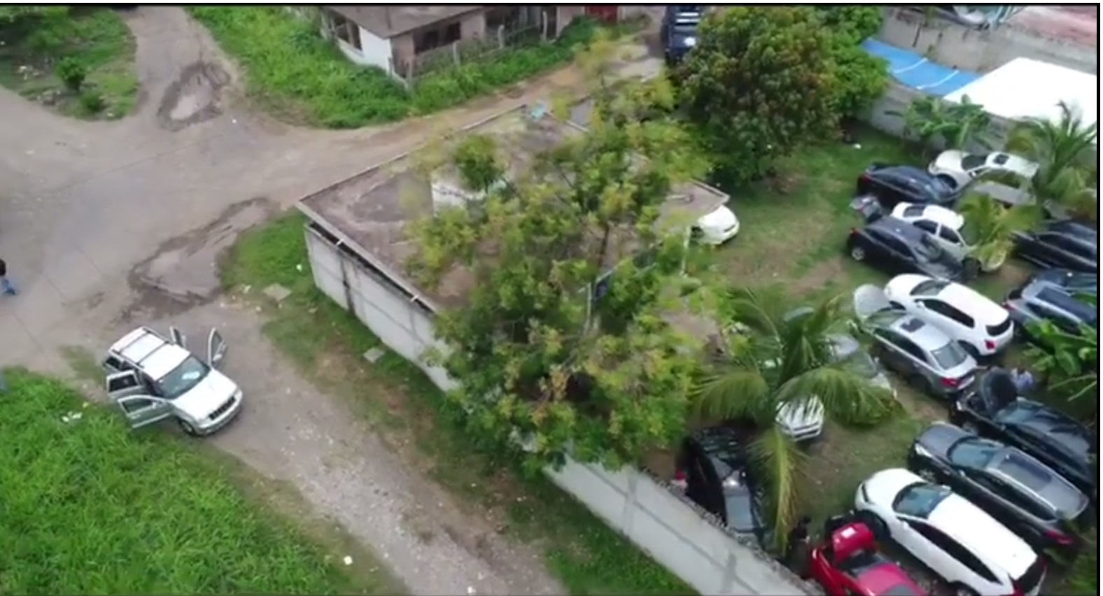 Con drones ubica SSP y FGE depósito de autos robados y armas de alto poder en Cardel