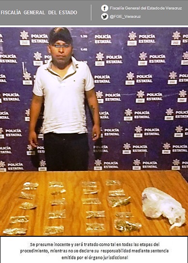 Por narcomenudeo, detienen, imputan y vinculan a tres sujetos,  en Tuxpan y Papantla