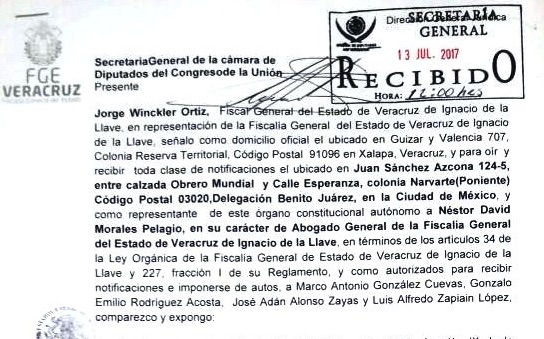 Solicita FGE desafuero de diputado federal Alberto Silva por abuso de autoridad, incumplimiento de un deber legal y coalición
