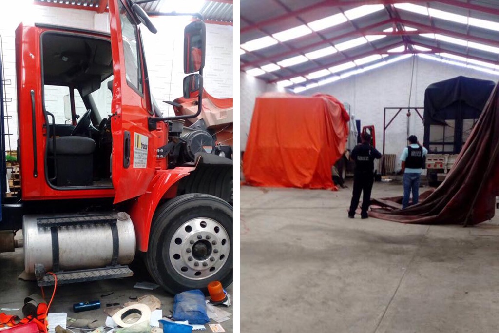 Mediante cateo a bodega, recupera Policía Ministerial dos tráileres con reporte de robo, en Perote