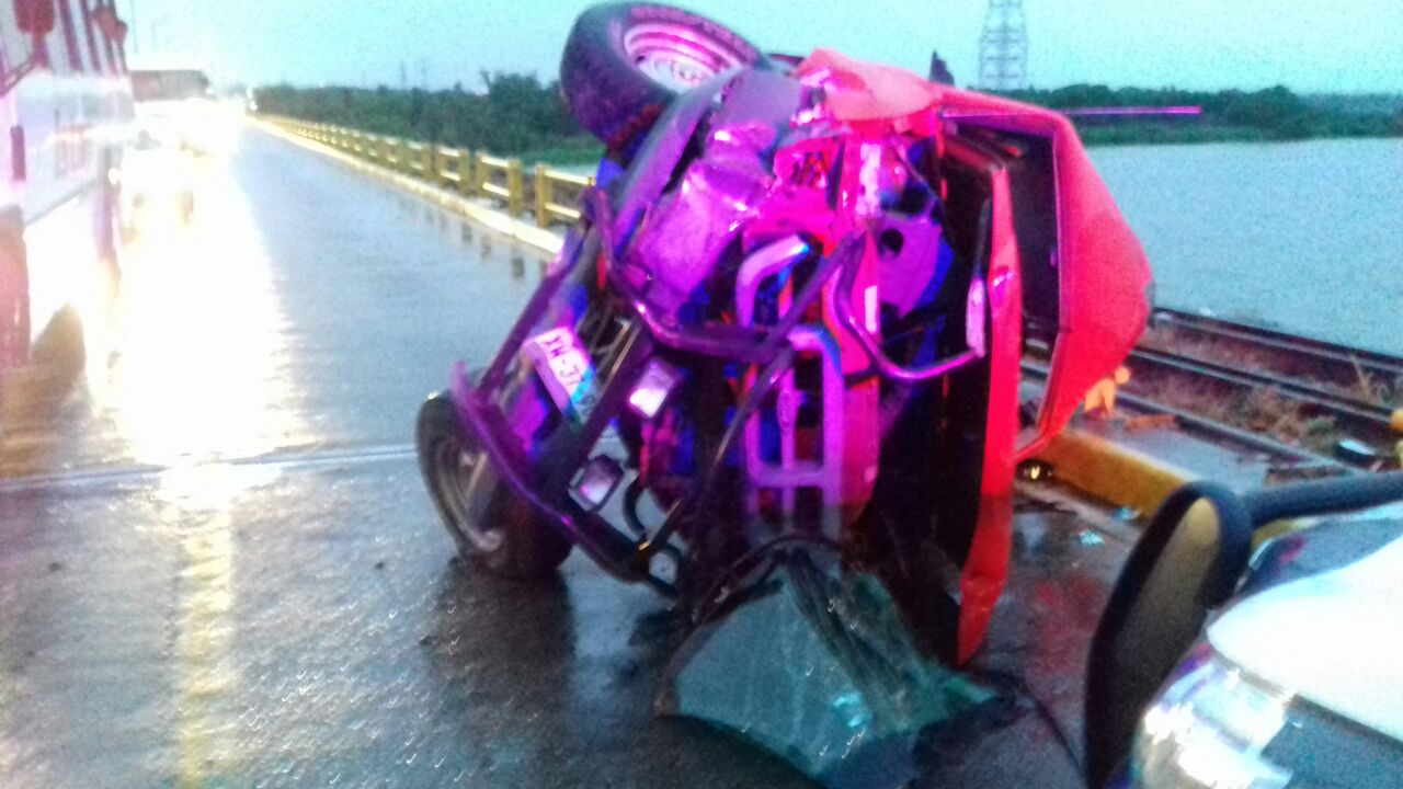Este miércoles se registra un accidente sobre el Puente Coatzacoalcos