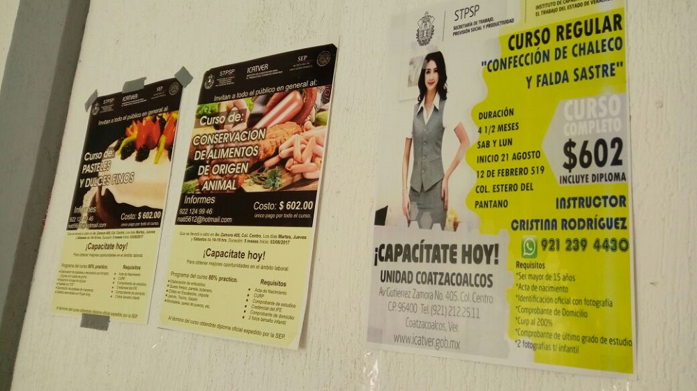 En Coatzacoalcos Icatver promueve cursos de capacitación para el empleo