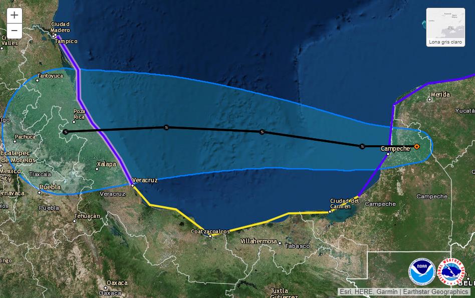 Franklin impactaría entre el norte-centro de Veracruz como huracán