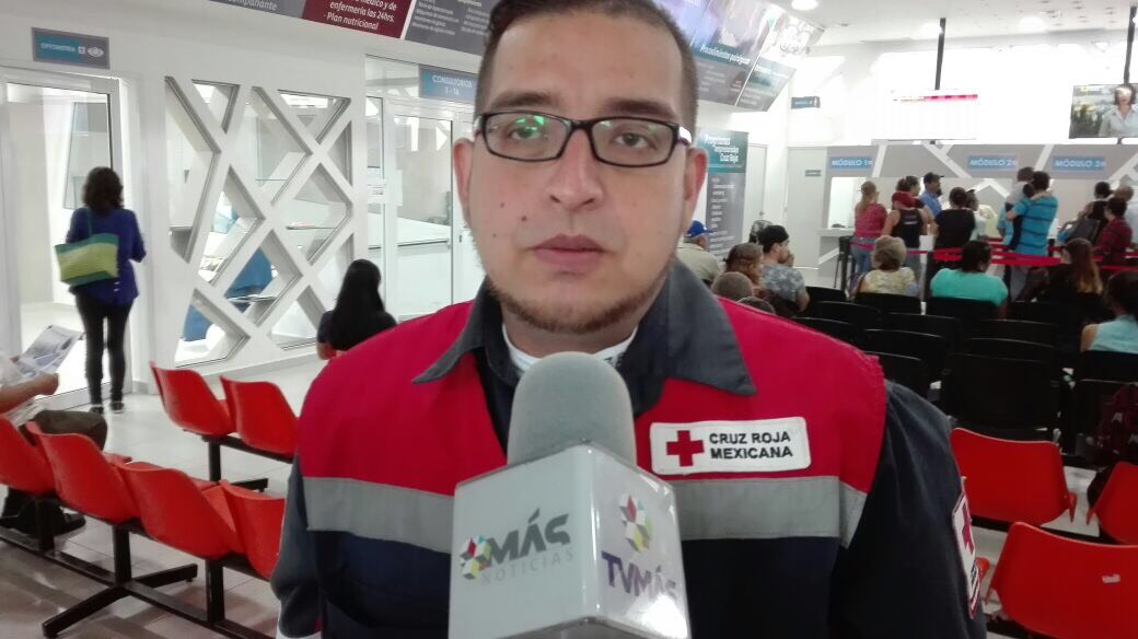 En periodo vacacional aumenta un 5% servicios de emergencia de la Cruz Roja