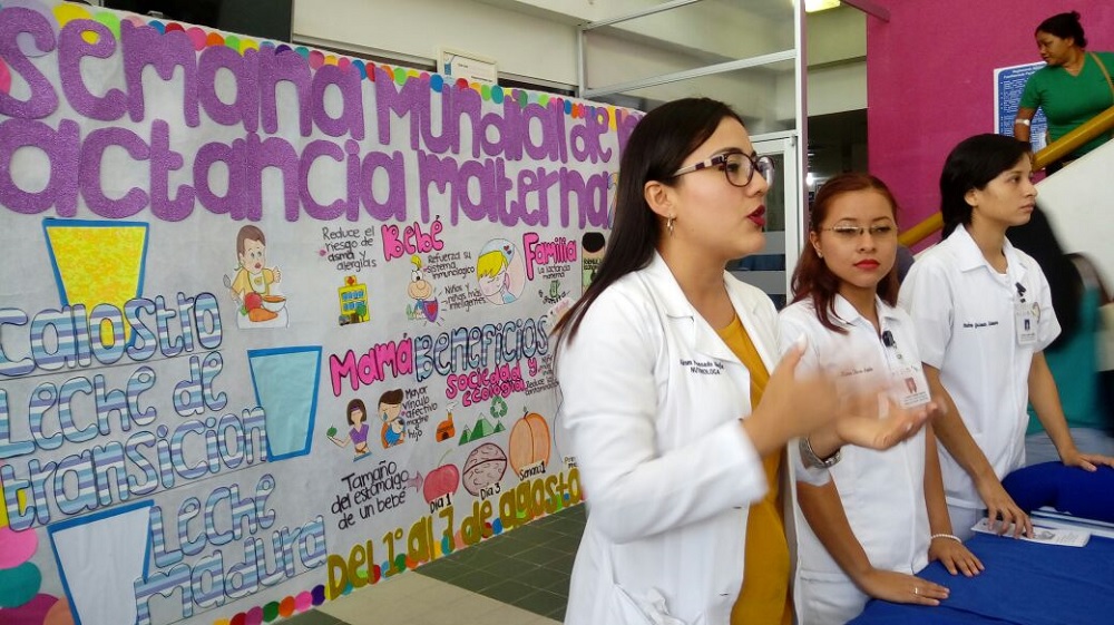Celebran Semana de la Lactancia Materna en hospital de Coatzacoalcos