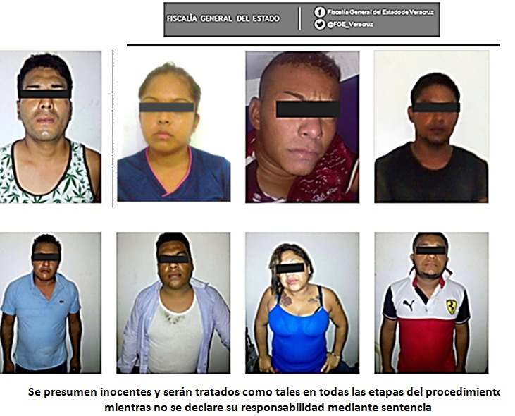Vinculados a proceso, integrantes de banda de narcomenudistas, en Coatzacoalcos