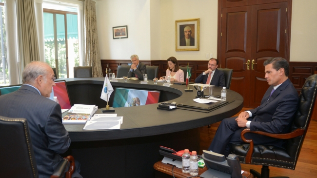 Peña Nieto y titular de la OCDE abordan temas nacionales y globales