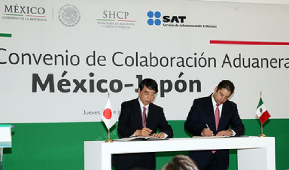 Firman México y Japón convenio de colaboración en materia aduanera