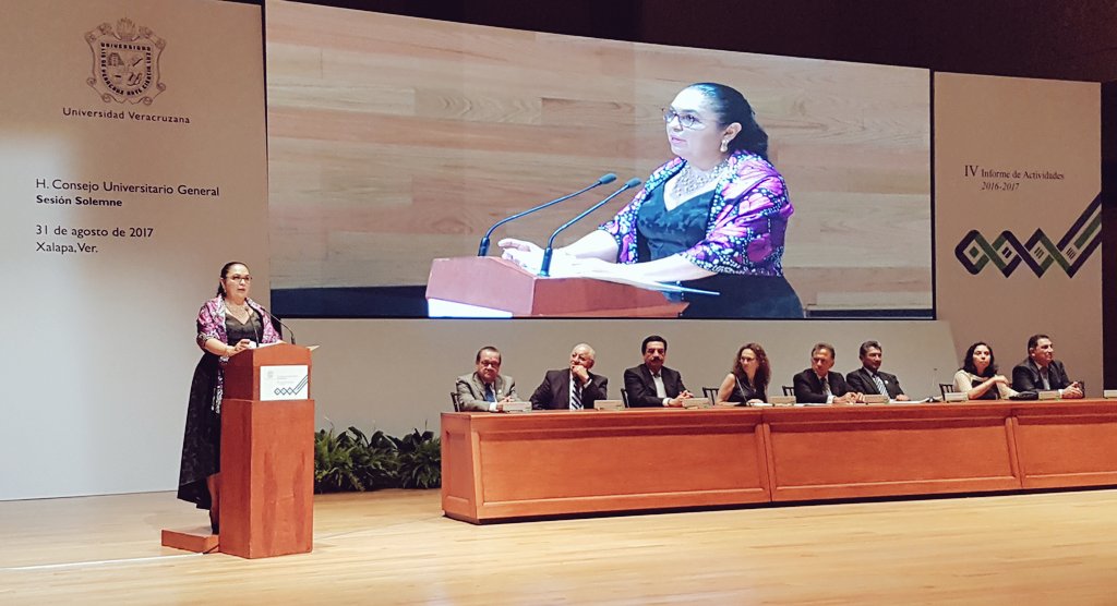 Rinde la rectora Sara Ladrón de Guevara su IV informe de labores