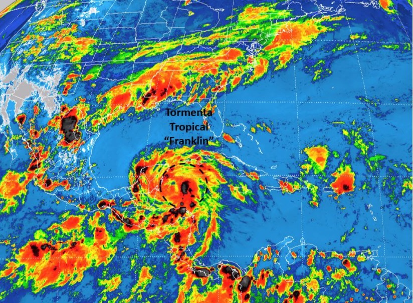 Se mantiene Alerta Verde en Veracruz por Tormenta Tropical Franklin