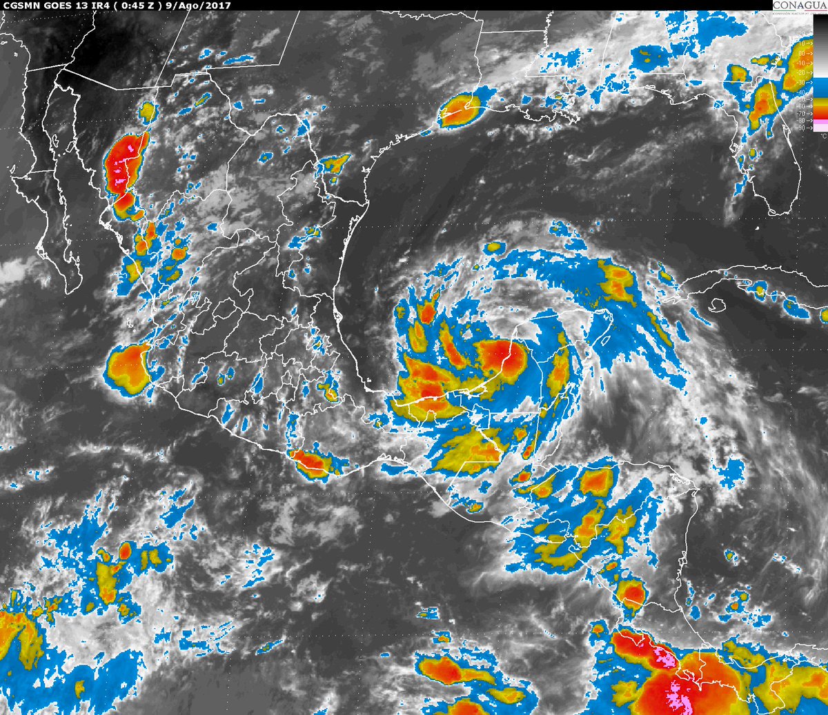 Alerta Amarilla en Veracruz por proximidad de Tormenta Tropical Franklin