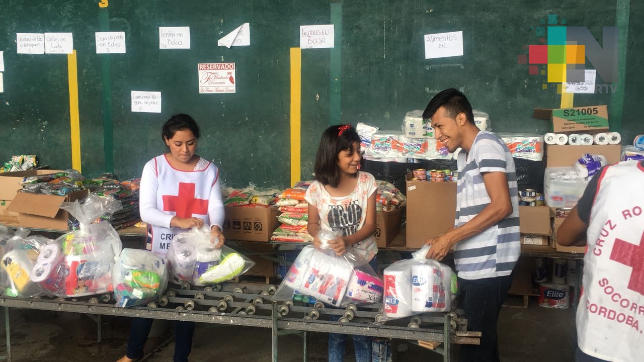 Cruz Roja de Córdoba enviará más de 10 toneladas de víveres a Ixtepec Oaxaca