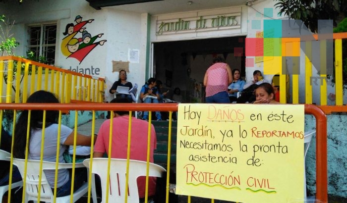 Daños de jardín de niños Enrique Pestalozzi no son graves: PC Xalapa