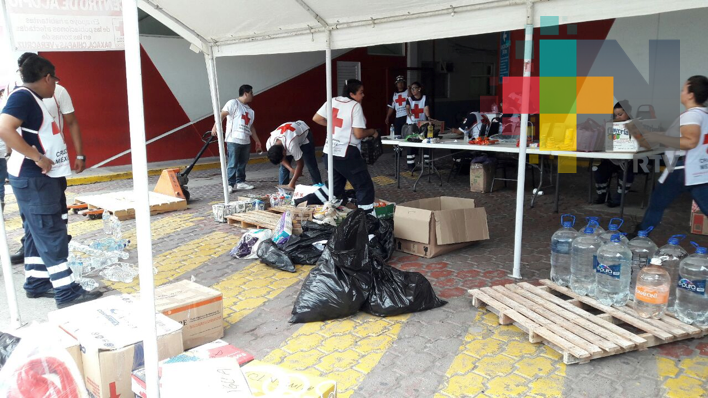 Enviará Cruz Roja Veracruz el segundo tráiler con víveres