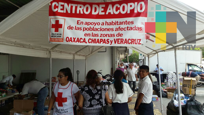 Cruz Roja delegación Veracruz ha recolectado 100 toneladas de víveres para damnificados