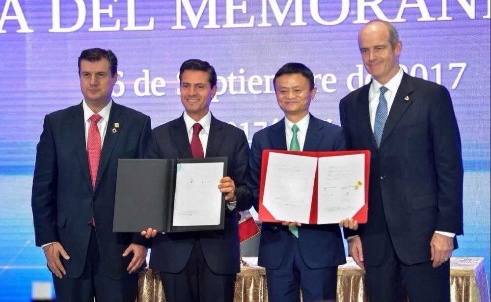 Firma México en China acuerdo con el Grupo Alibaba que favorece a Pymes