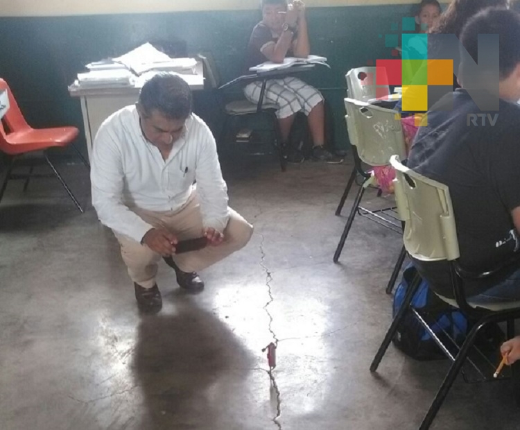 Inhabilitan cuatro aulas por estar dañadas en Tlapacoyan