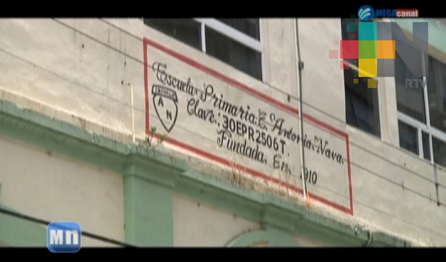 Exigirán peritaje de escuela primaria Miguel Lerdo de Tejada en Tuxpan