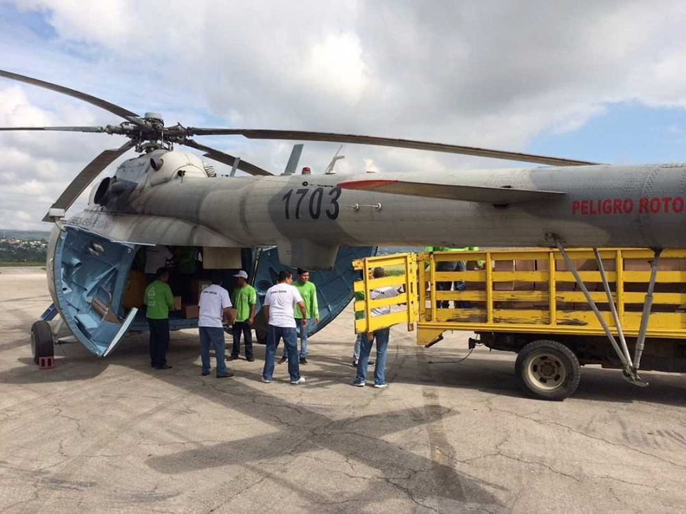 Cae helicóptero de la Sedena en Chiapas; llevaba ayuda humanitaria