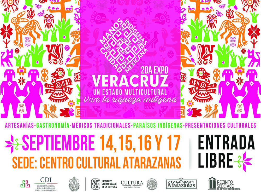 Del 14 al 17 de este mes se realizará Expo Veracruz Vive la Riqueza Indígena