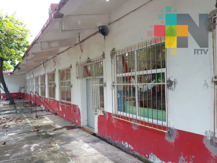 Afectado jardín de niños Carolina Escalante del municipio de Veracruz por sismo