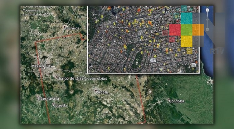 Divulgan mapas satelitales posteriores al devastador sismo en México