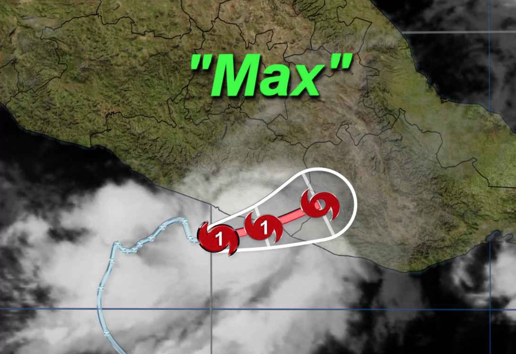 Huracán Max próximo a tocar tierra en Acapulco MÁSNOTICIAS