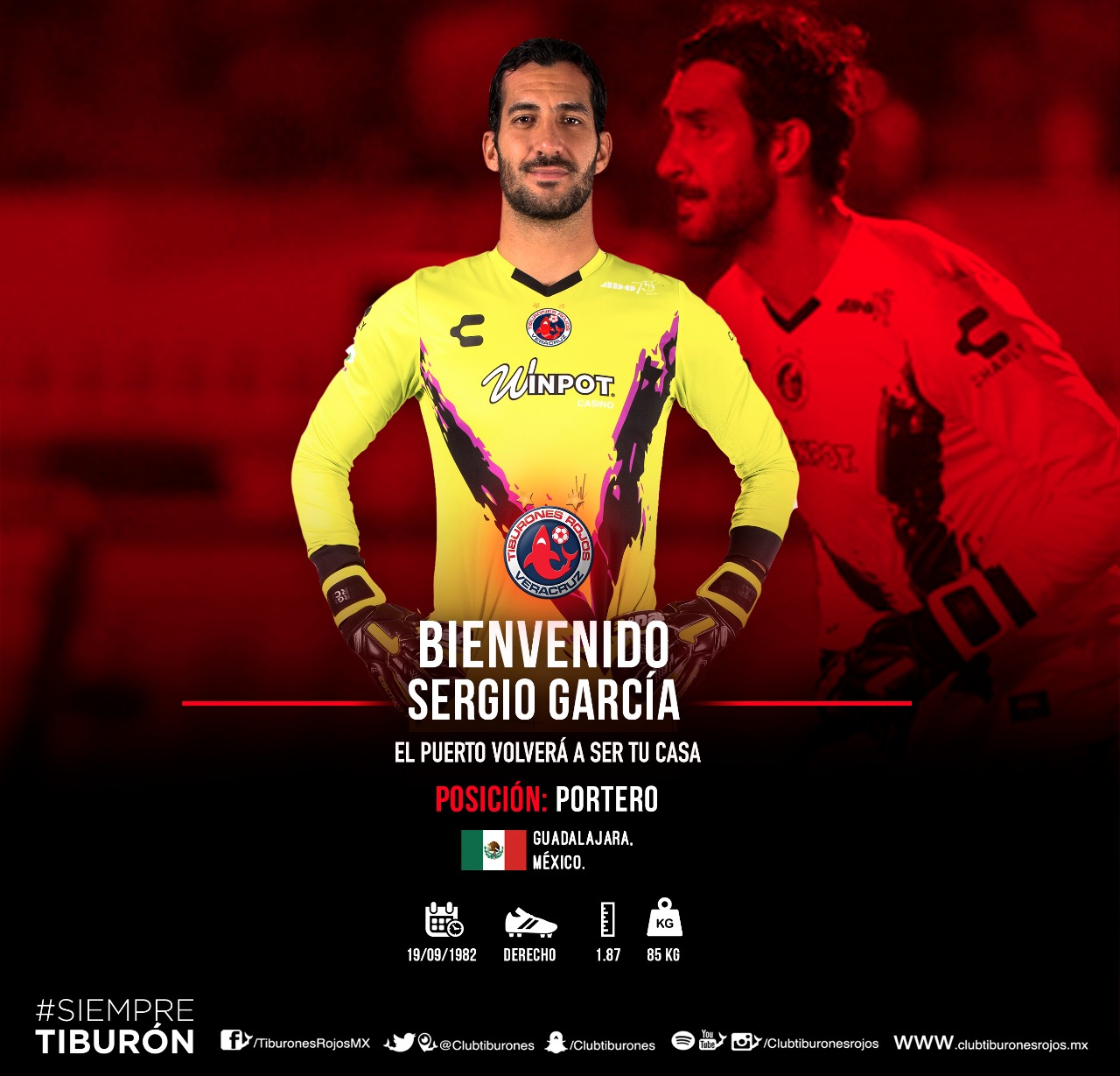 Sergio García vuelve a los Tiburones Rojos