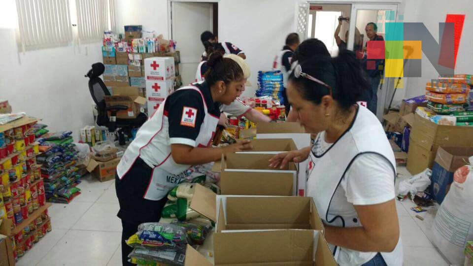 Cruz Roja de Coatzacoalcos envió a Oaxaca más de cuatro toneladas de ayuda
