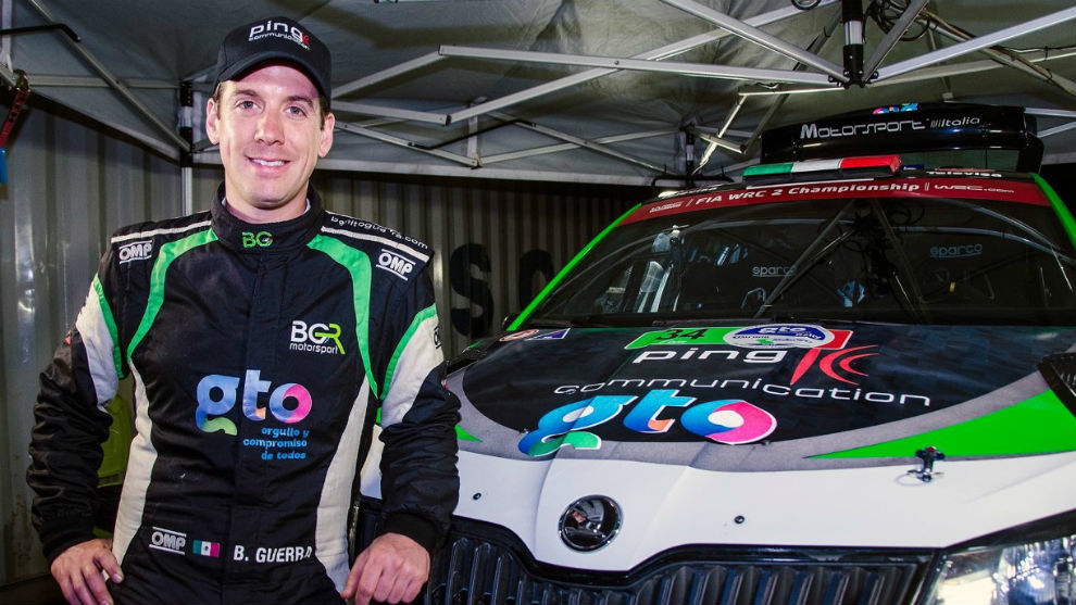 Piloto mexicano Benito Guerra obtiene podio en España en la WRC 2