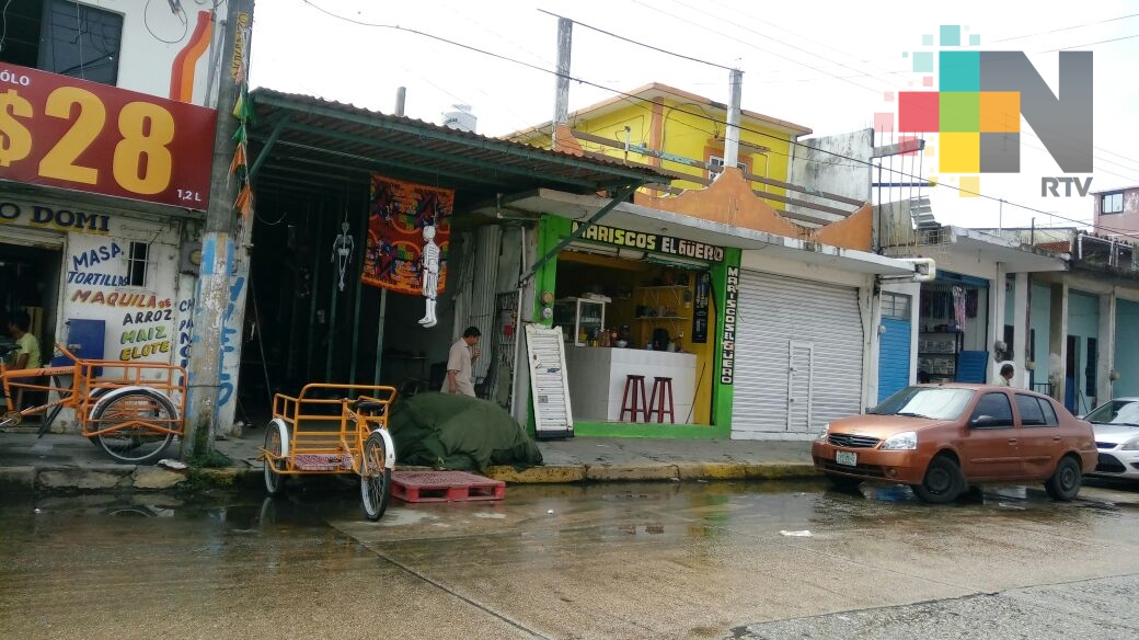 Sin censar SE a comerciantes afectados por inundaciones en la zona sur de Veracruz
