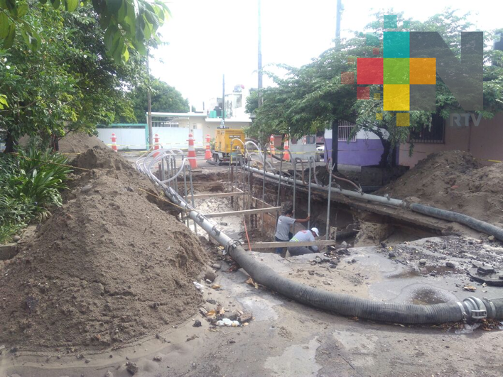 Inicia reparación de drenaje en la colonia Cristóbal Colón de Veracruz