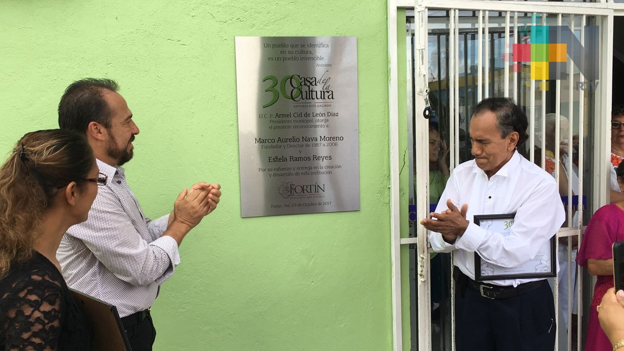 Celebra Casa de la Cultura de Fortín “Antonio Ruiz Galindo” 30 años