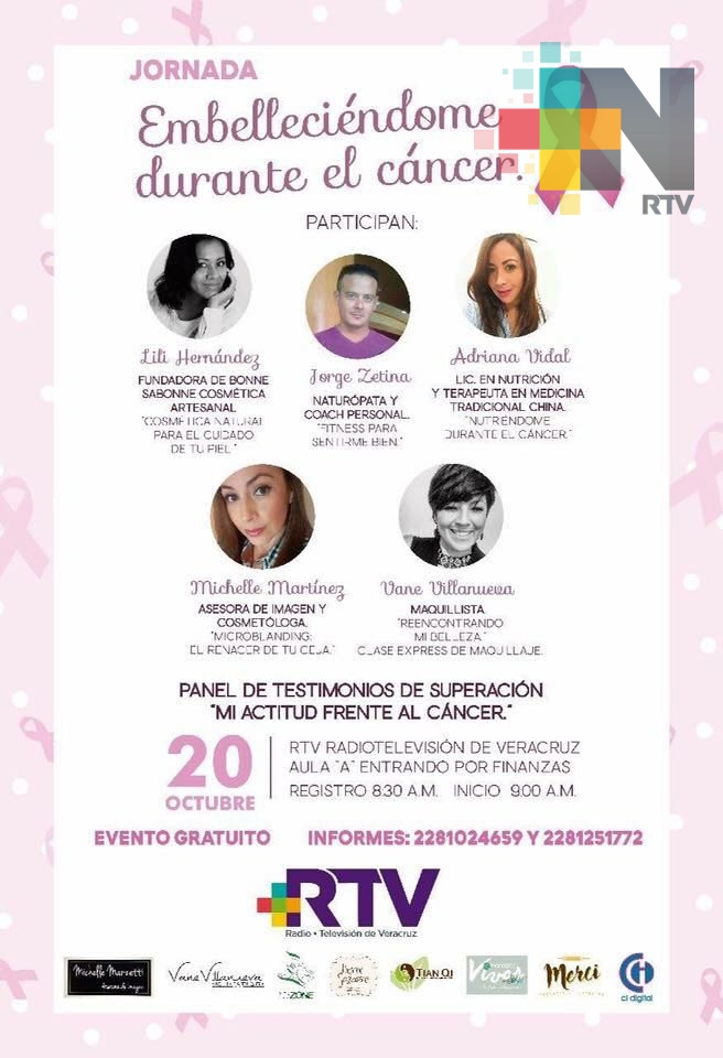 Invita RTV a la jornada «Embelleciéndome durante el Cáncer»