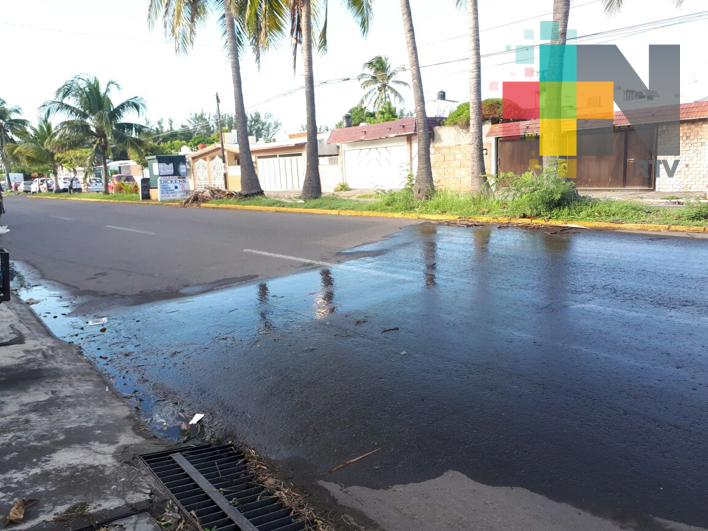 Grupo MAS son atender fuga de agua potable en el fraccionamiento Floresta