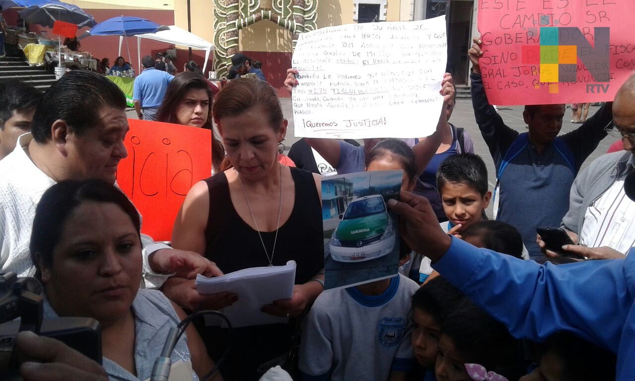 Familiares y amigos piden justicia para menor atropellado