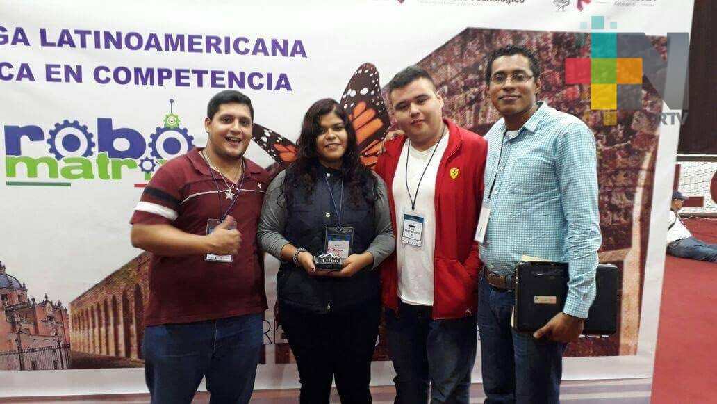 Alumnos del Tecnológico Superior de Tierra Blanca, primeros lugares en robótica
