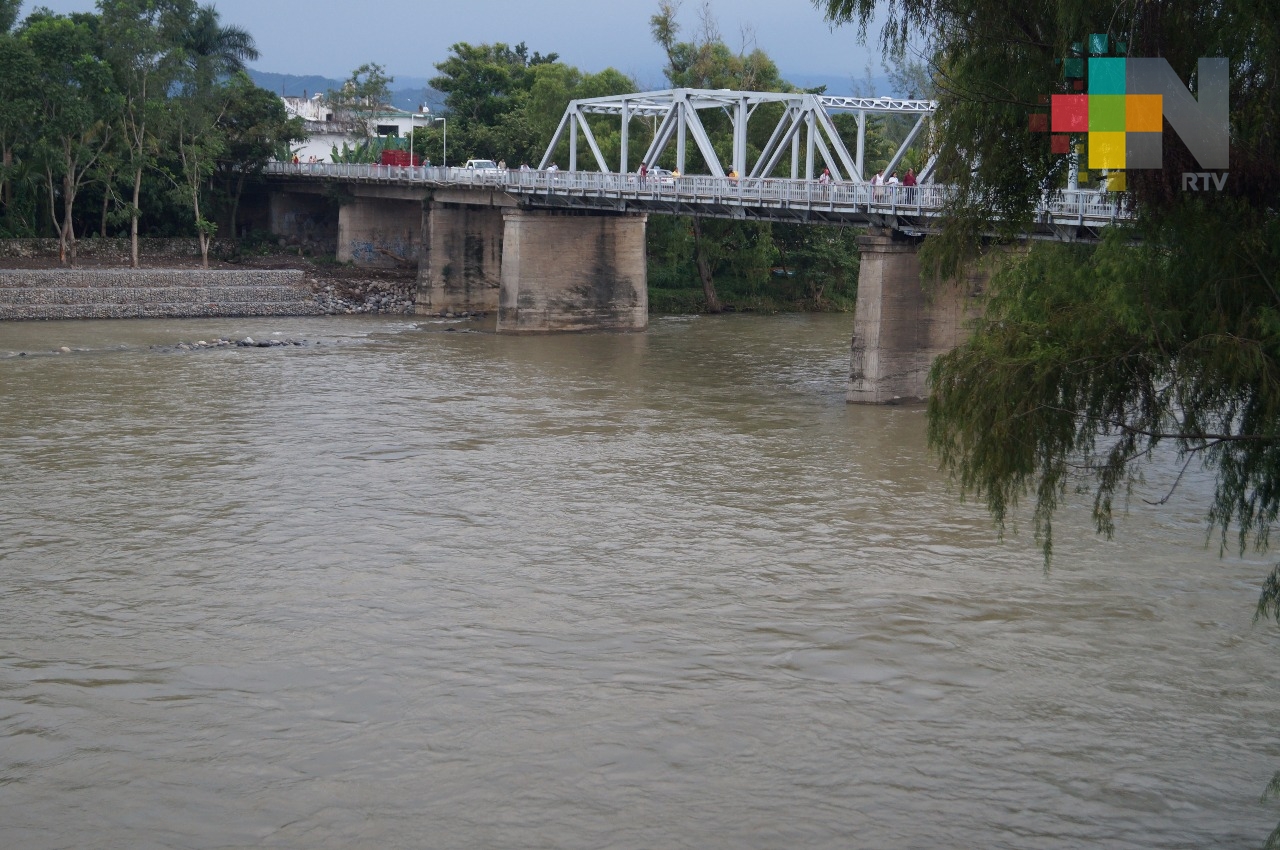 Río Bobos, en el centro-norte de Veracruz, presenta incremento en su nivel; hay alerta en la región