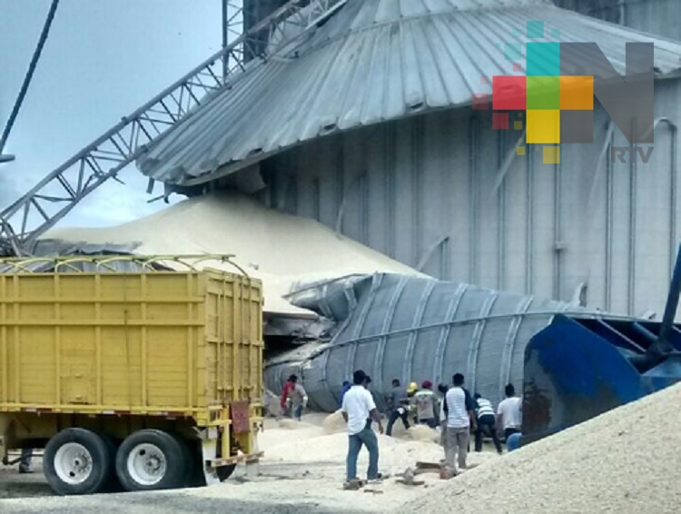 Colapsa un silo en el recinto portuario de Veracruz