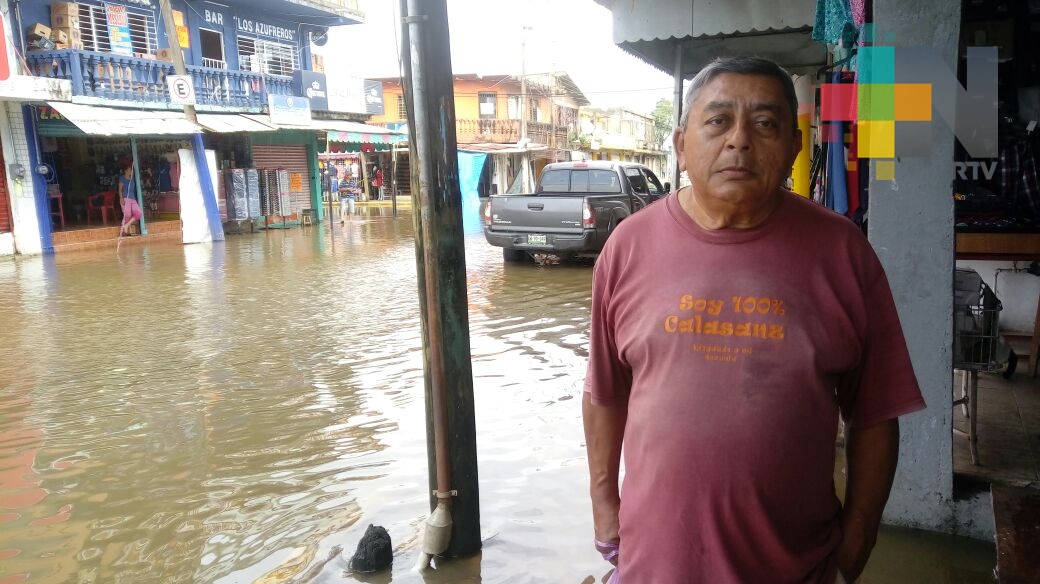 Preocupa a colonos de El Playón ascenso de río Coatzacoalcos