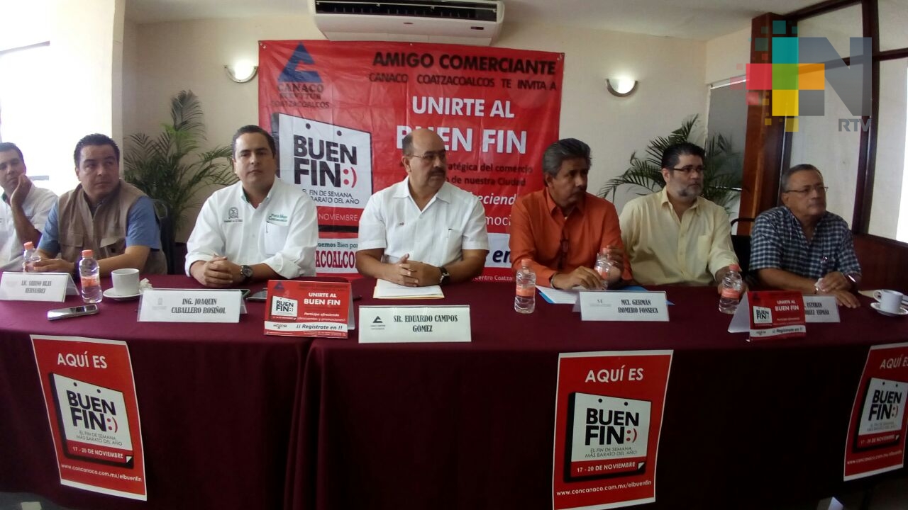 Anuncian El Buen Fin en Coatzacoalcos