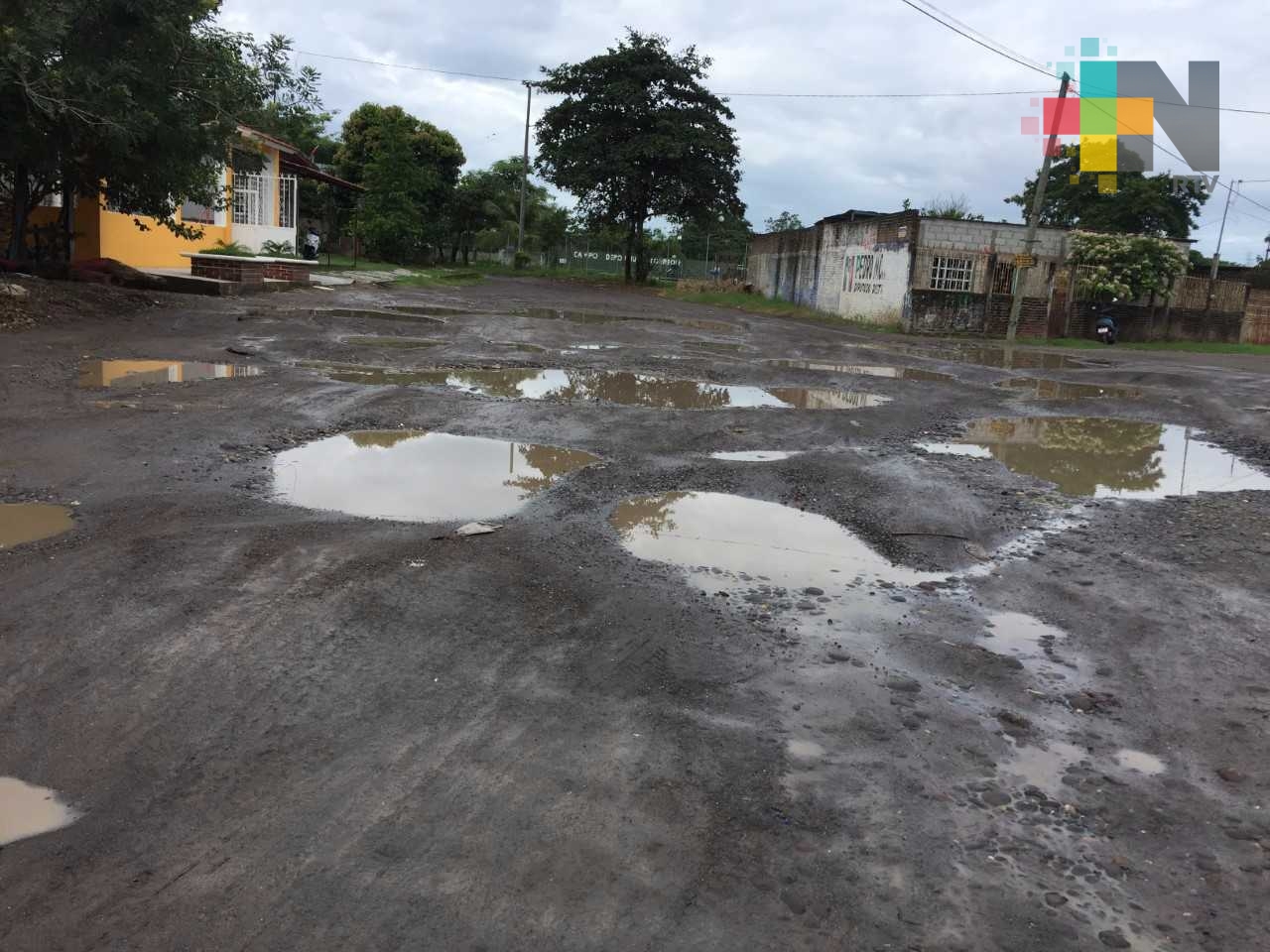 En mal estado calles de Tierra Blanca a consecuencia de las lluvias