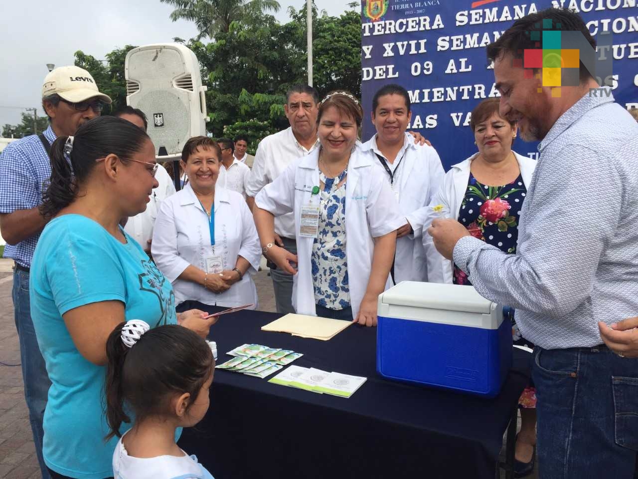 Inicia en Tierra Blanca Tercera Semana Nacional de Salud