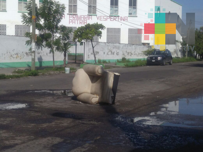 Reportan alcantarilla sin tapa en colonia México del municipio de Veracruz