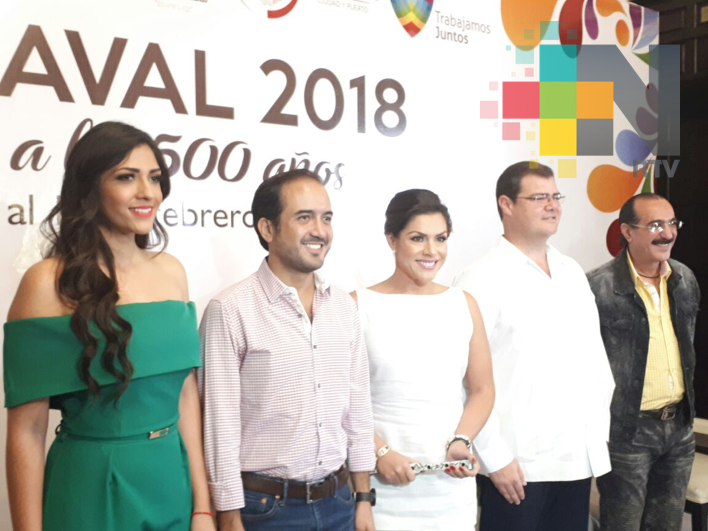 Presentan a la reina del Carnaval de Veracruz 2017