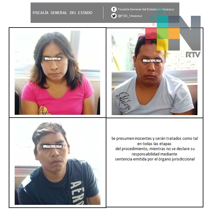 Obtiene FGE vinculación a proceso de tres probables narcomenudistas, en Tantoyuca