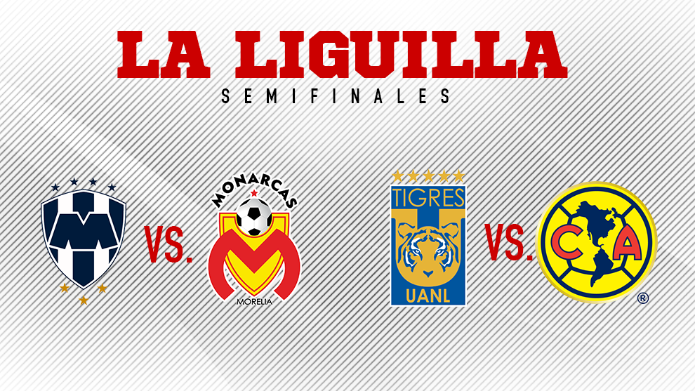 Monterrey-Morelia y Tigres-América semifinales del Apertura 2017